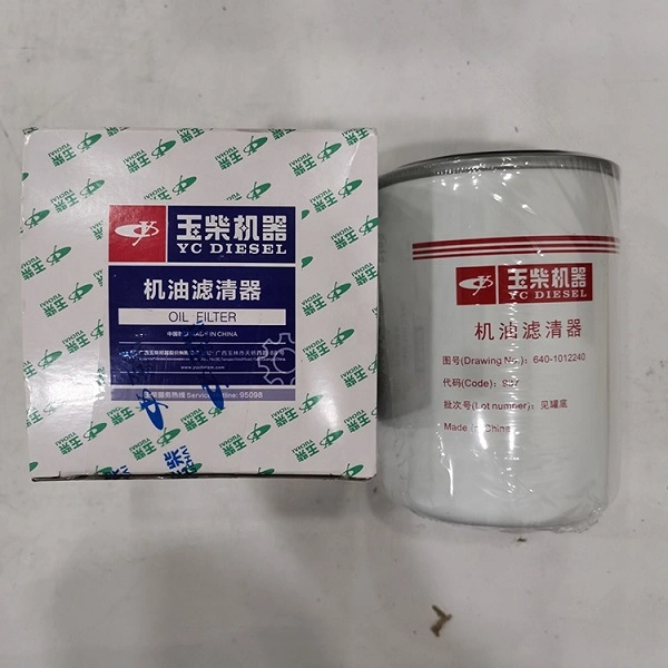 Diesel Engine parts YC6B125-T21 640-1012240 Oil Filter 