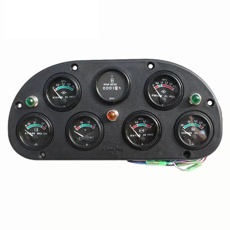 dashboard of wheel loader 