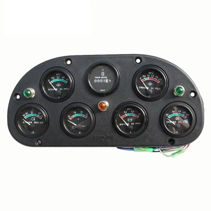 dashboard of wheel loader 