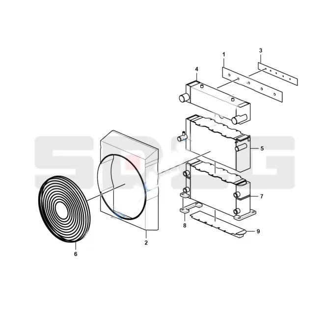 SDLG high quality RADIATOR 4110001908 